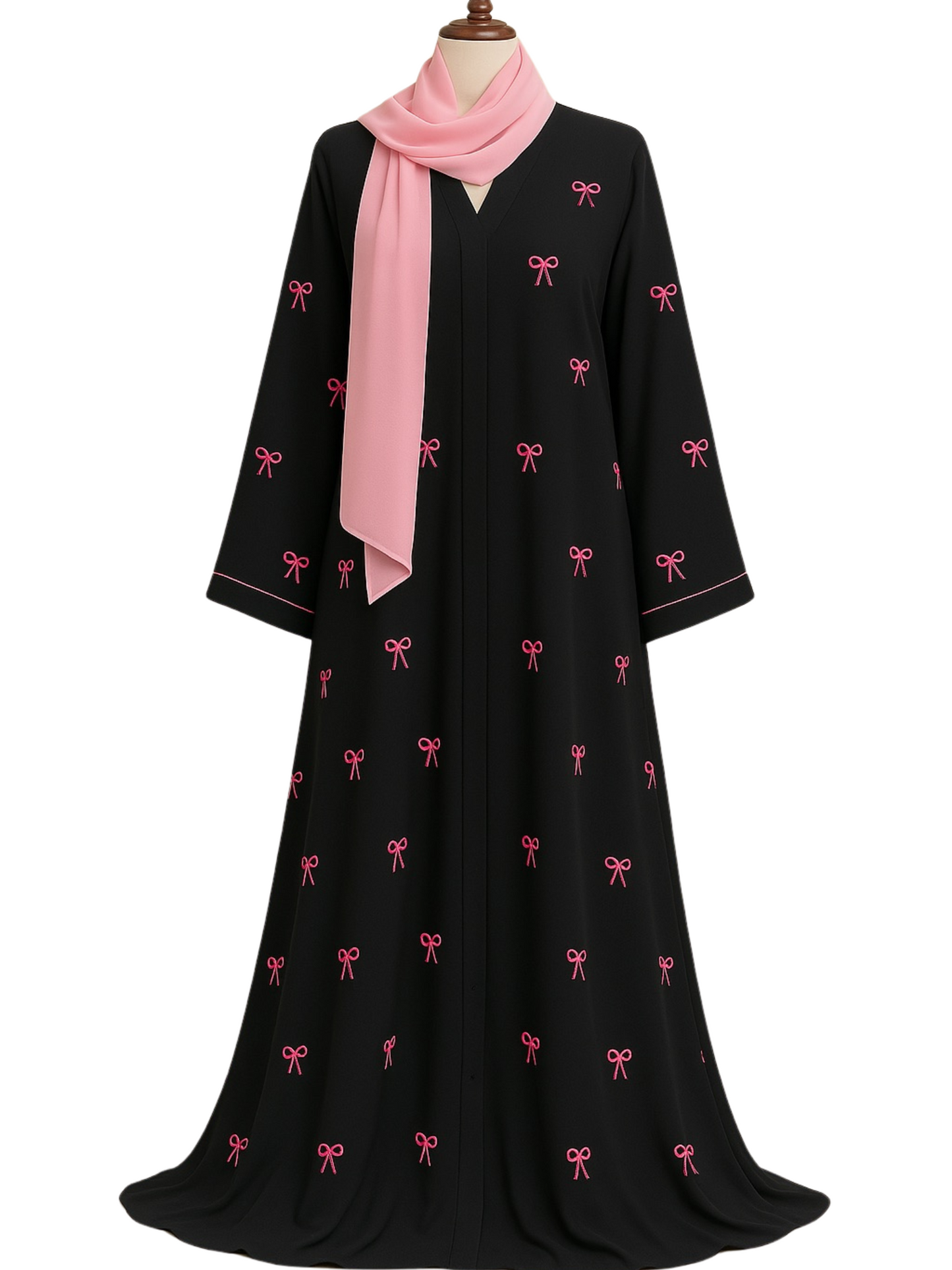 Bow Abaya – Timeless Elegance