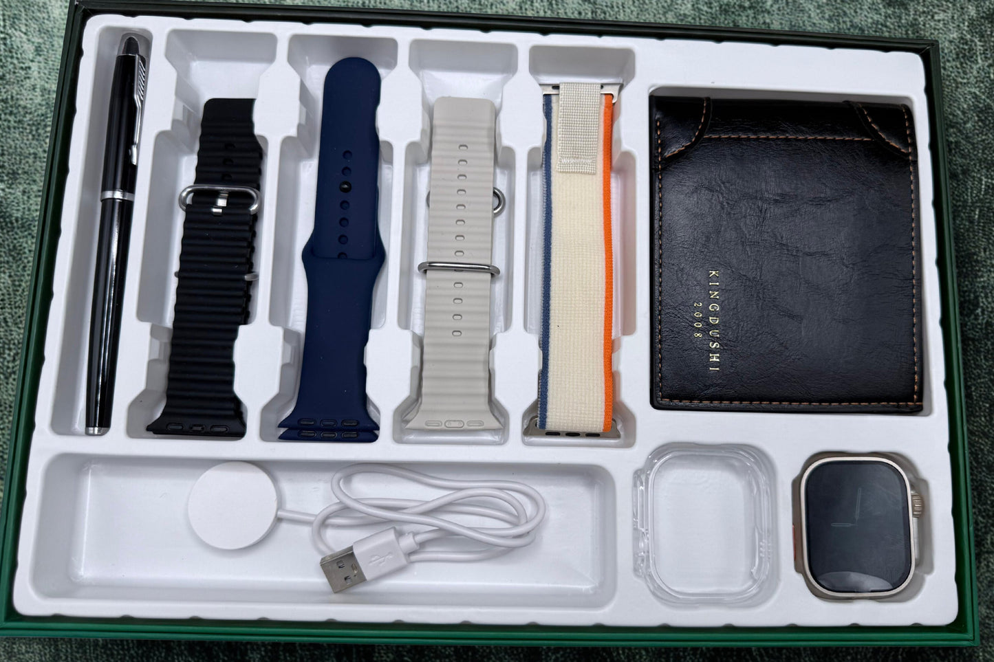 S200 Ultra 4-in-1 Smartwatch Bundle | 4 Straps + Wallet + Cover + Charger | 2.2" HD Touch | Unisex