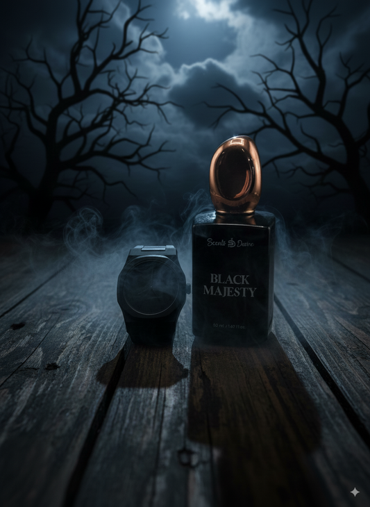 Arabic Aura Watch with Black Majesty Perfume