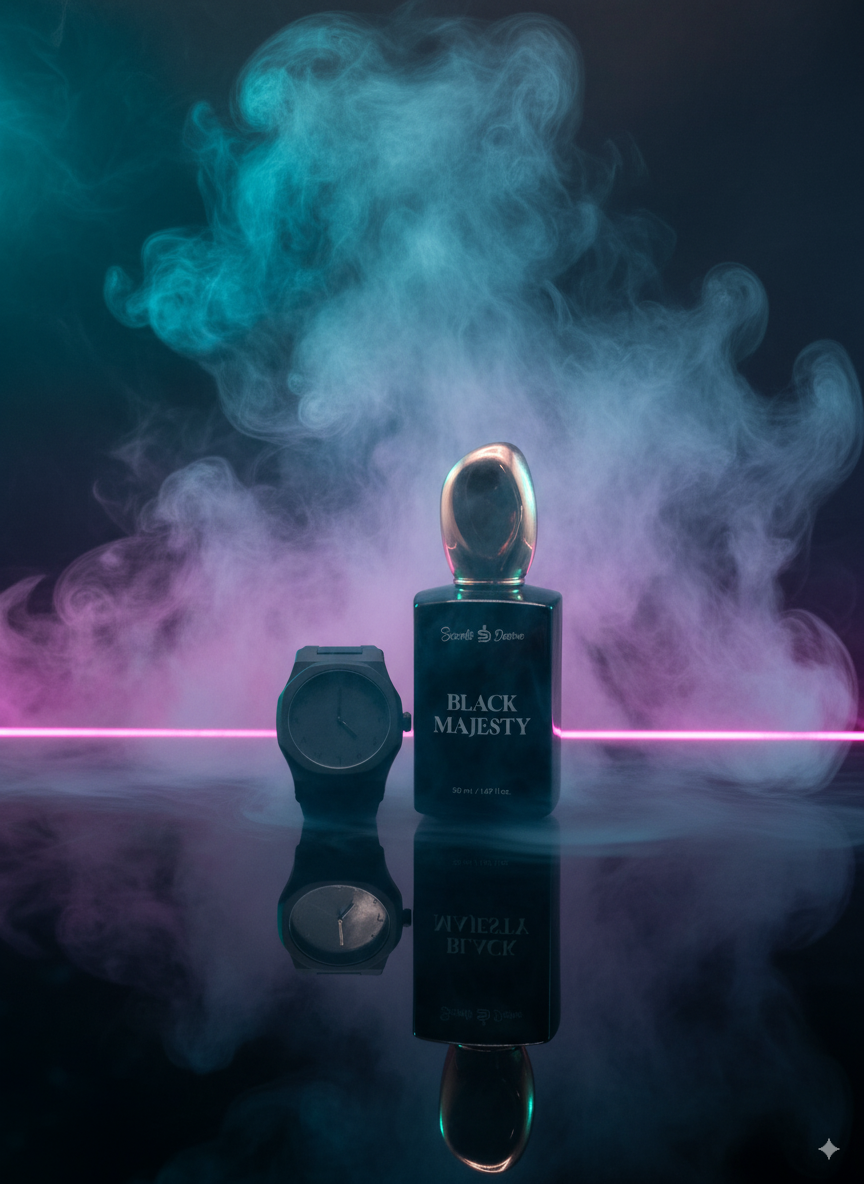 Arabic Aura Watch with Black Majesty Perfume