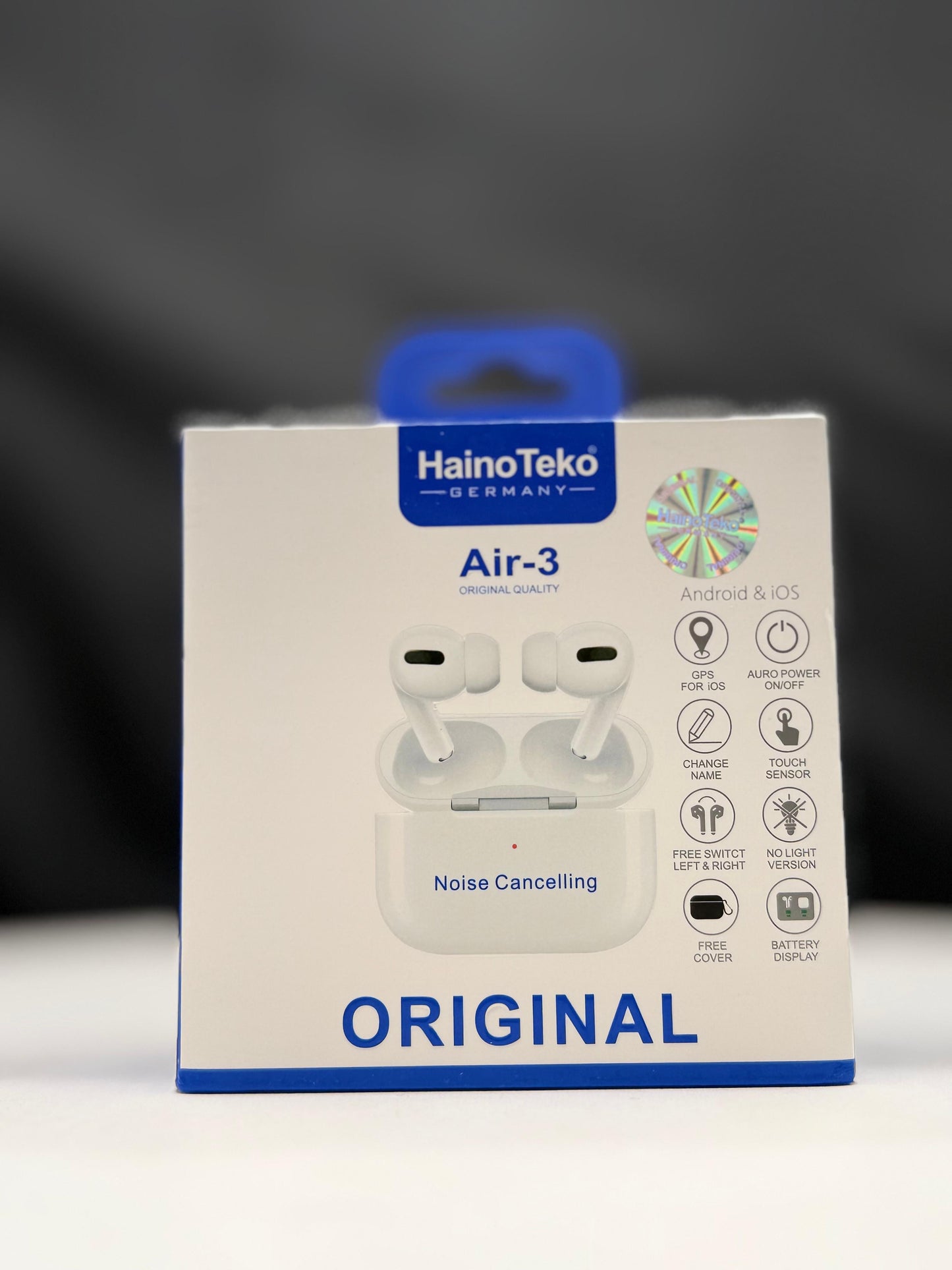 Air 3 Original Earbuds – Smart Touch, Auto Power, GPS for iOS & Battery Display